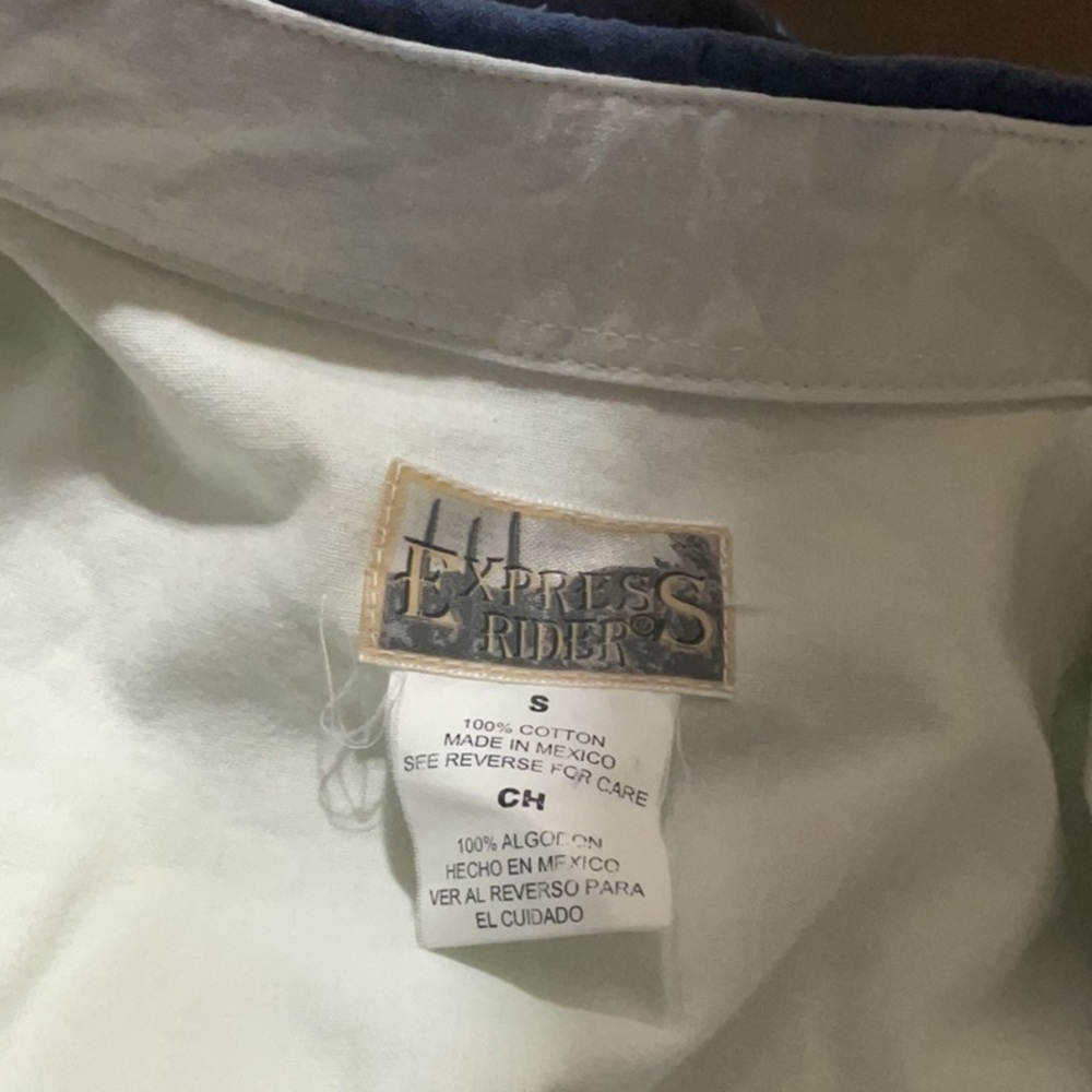 VINTAGE EXPRESS RIDER BUTTON UP MENS SZ SMALL - Picture 6 of 10